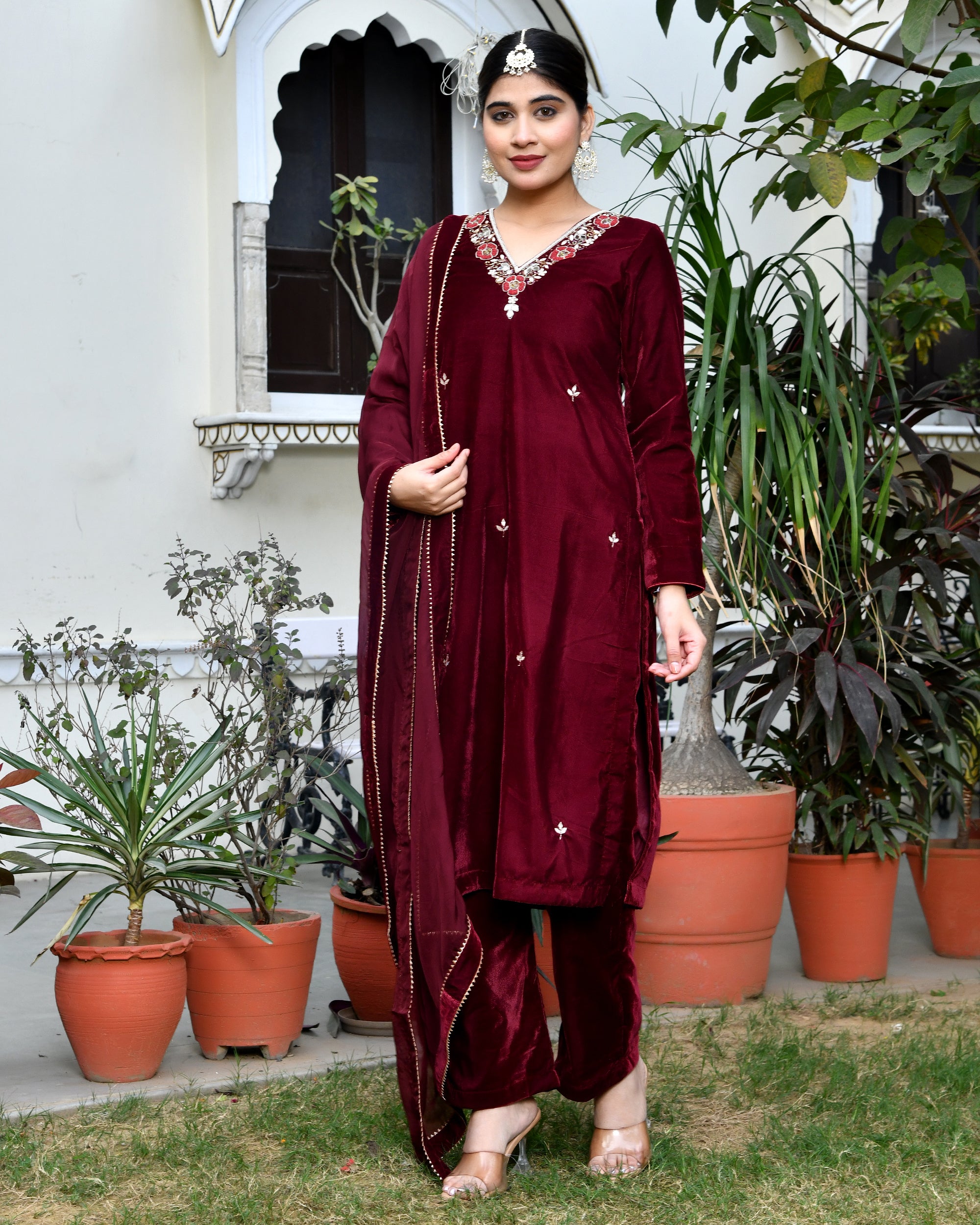 Parampara Velvet Suit Set
