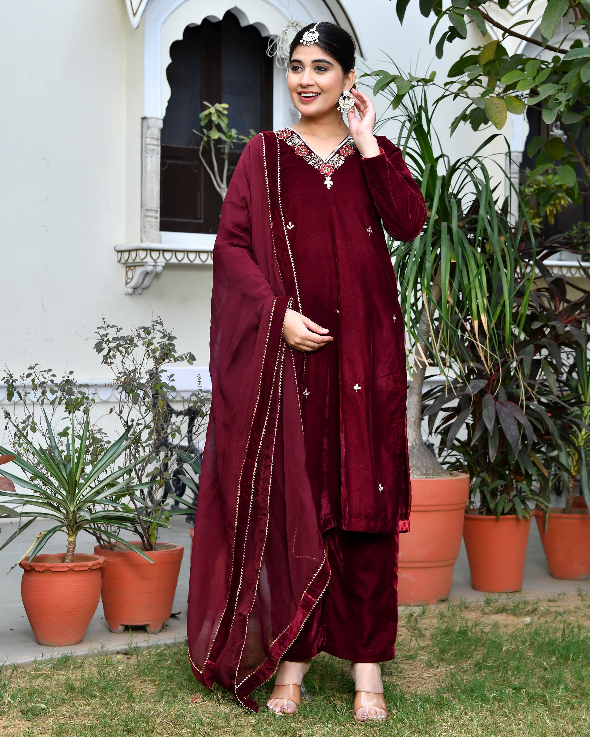Parampara Velvet Suit Set