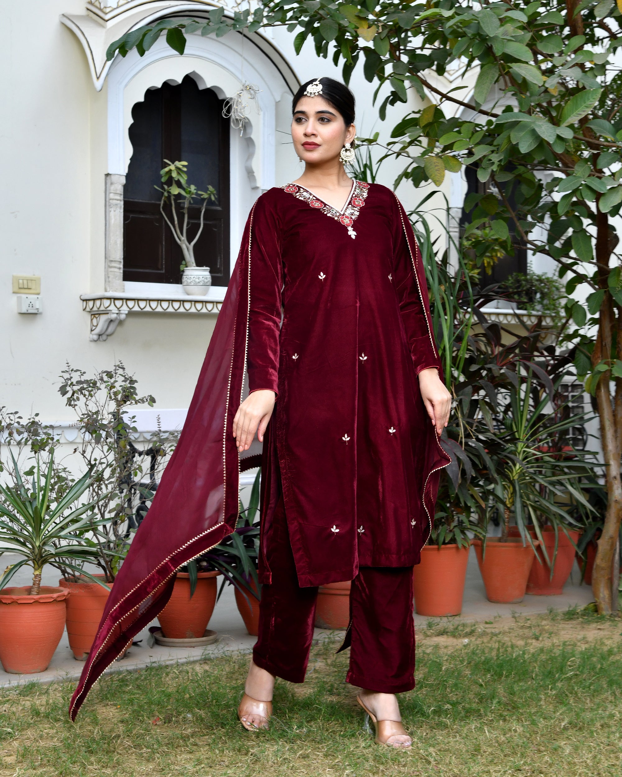Parampara Velvet Suit Set