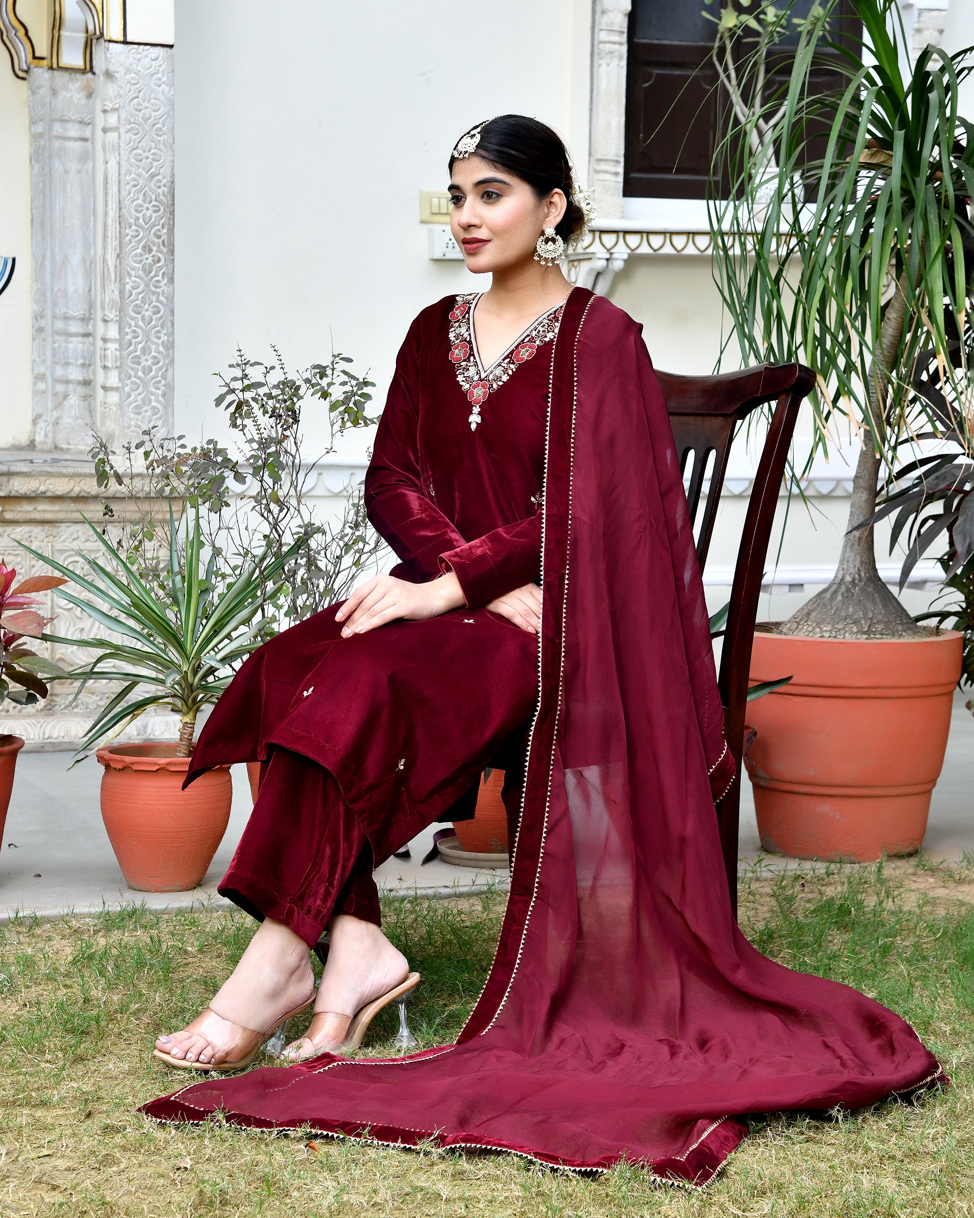 Parampara Velvet Suit Set