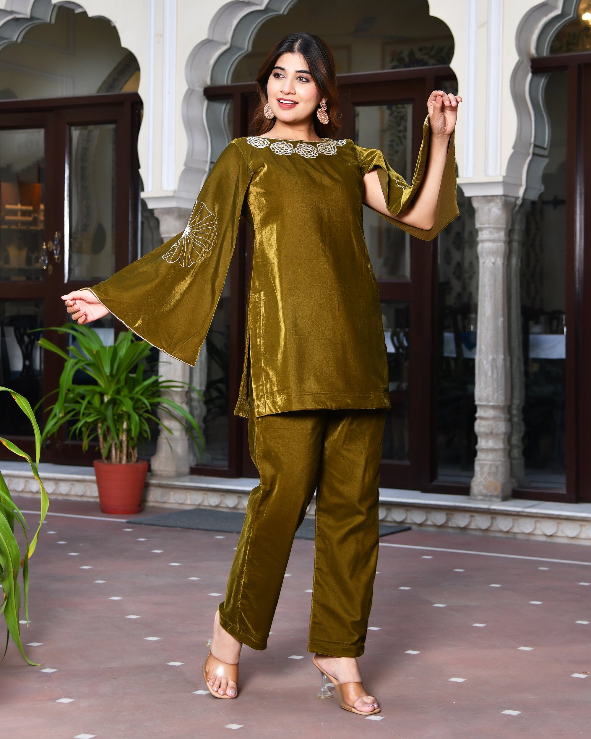 Heer Velvet Co-ord Set