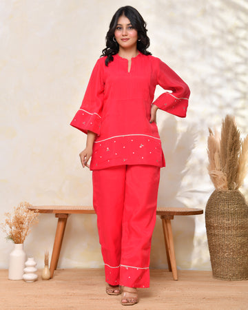 Pink Phuleri Coord Set