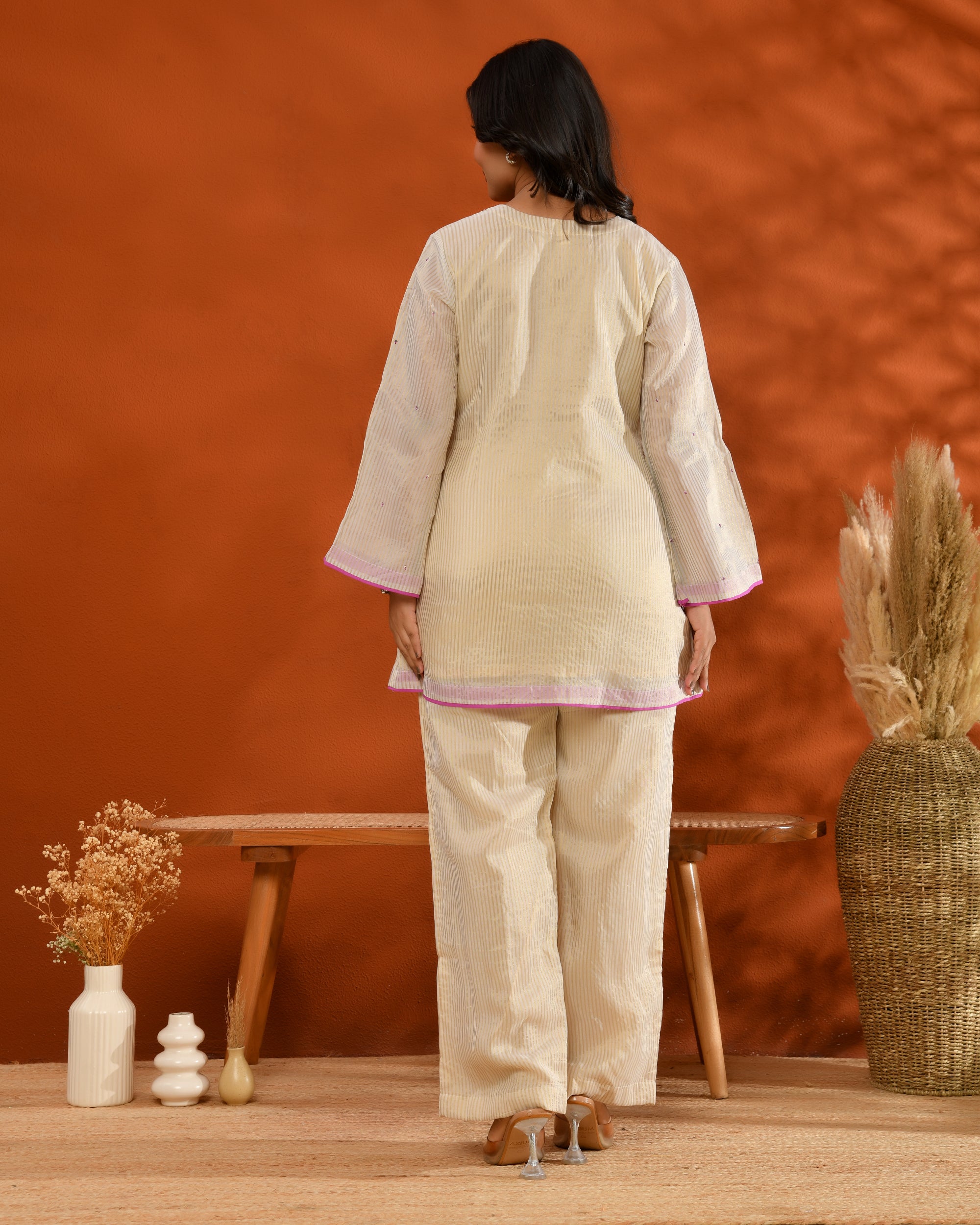 Ivory Handwork Coord Set