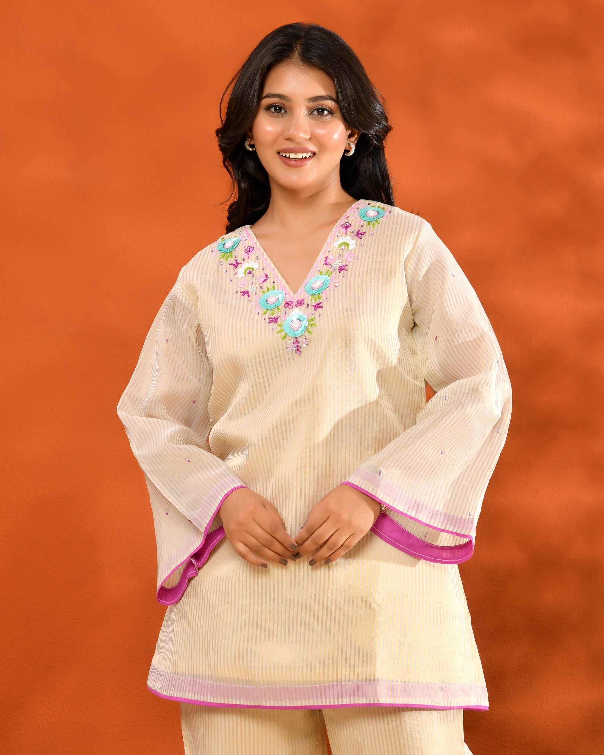 Ivory Handwork Coord Set
