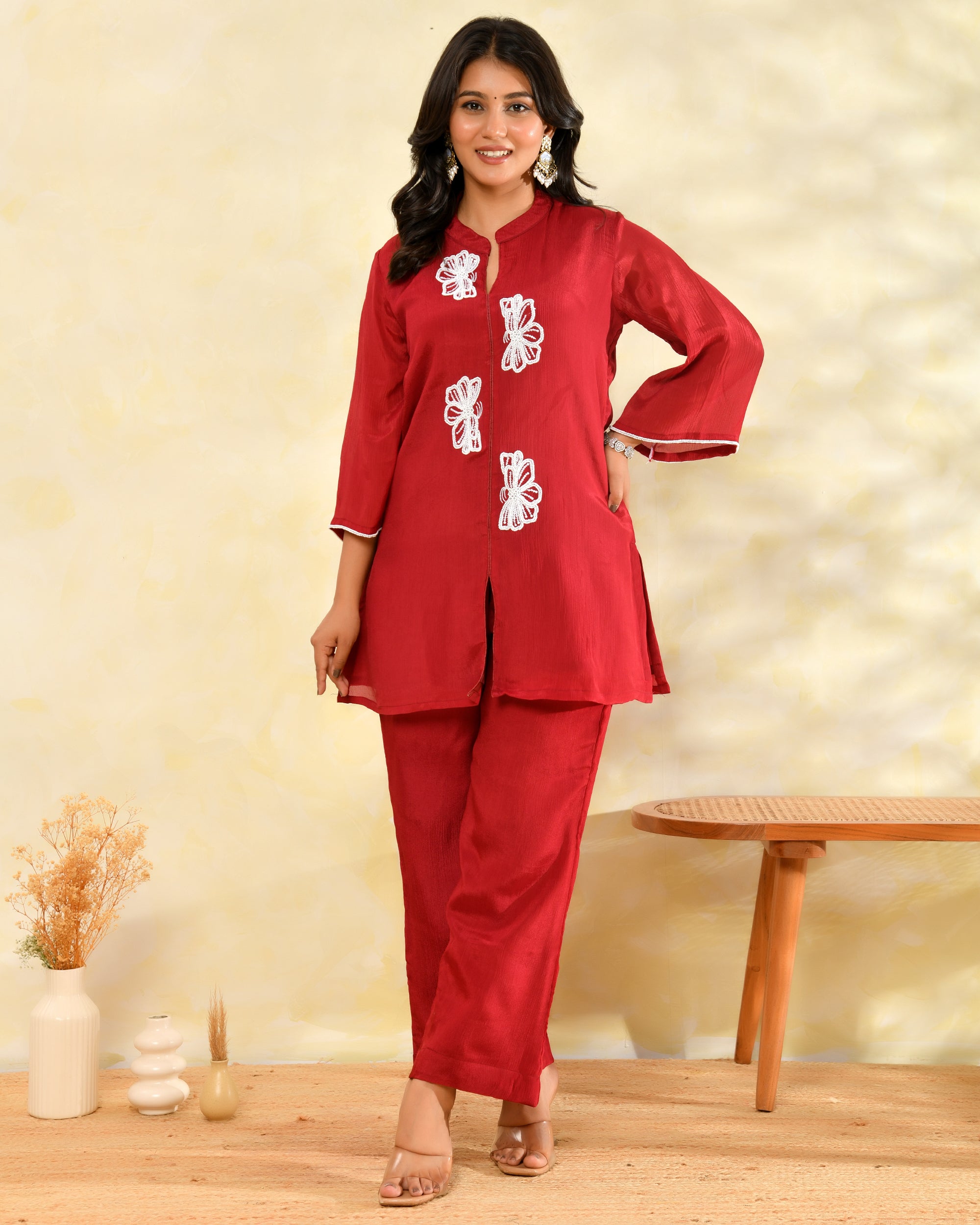 Marron Chinon Handwork Coord Set