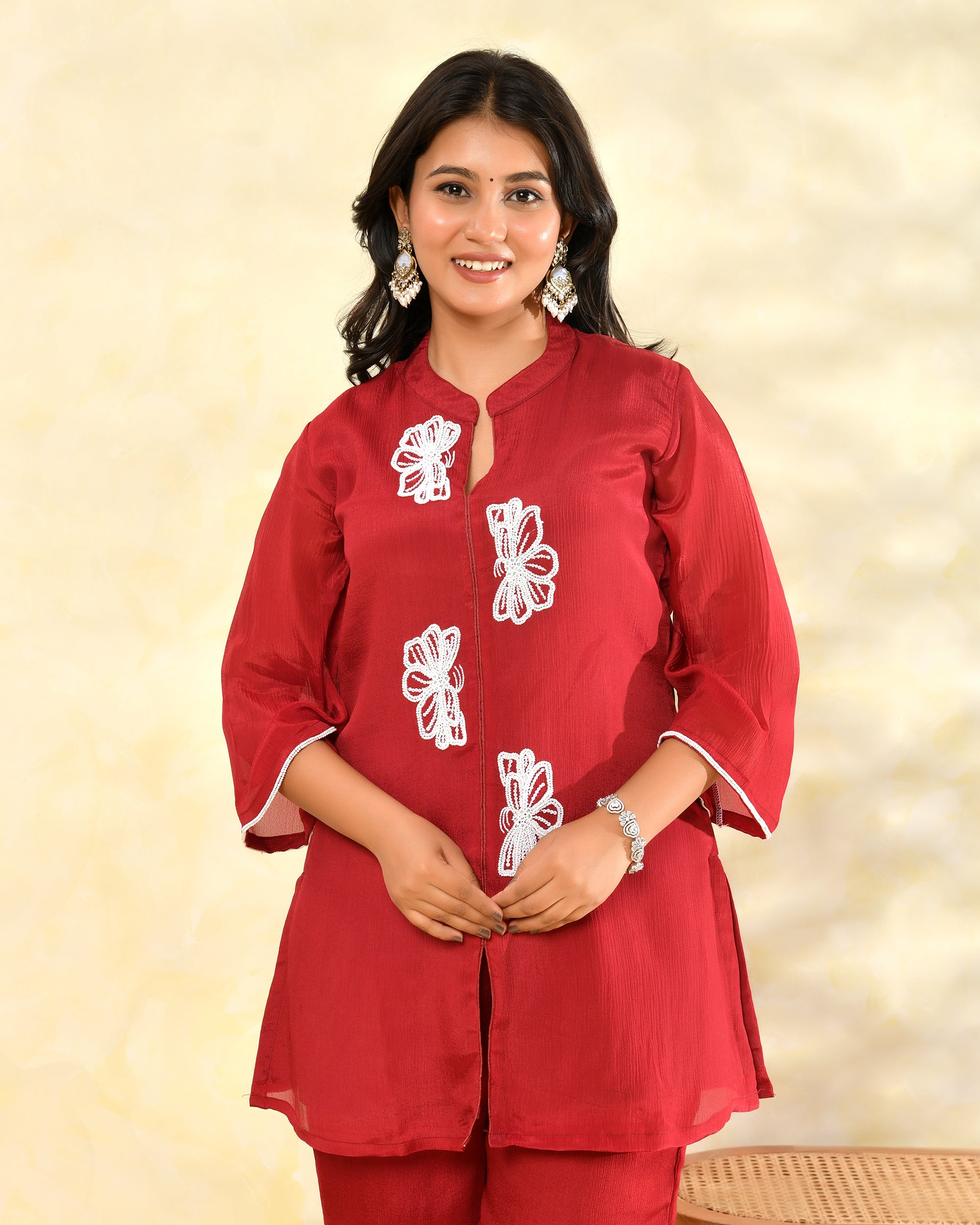 Marron Chinon Handwork Coord Set