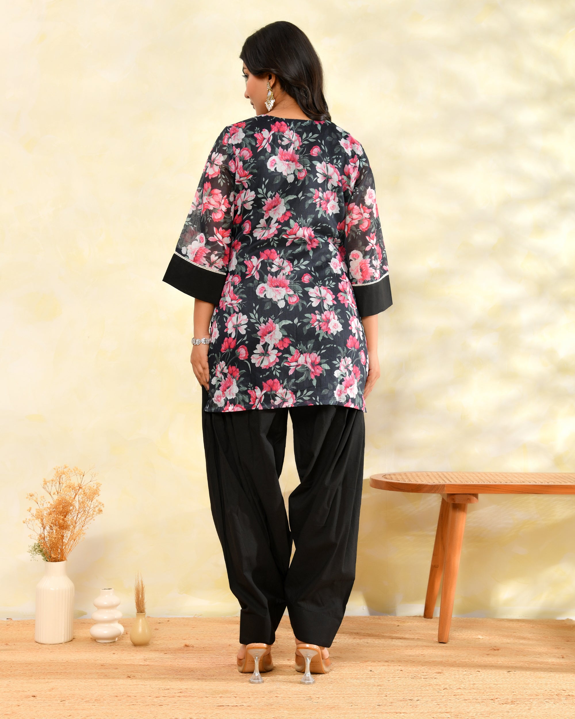 Black Farshi Coord Set