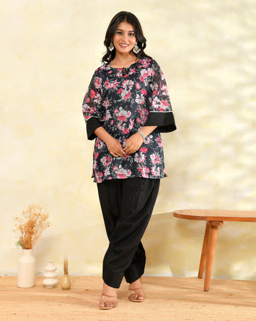 Black Farshi Coord Set