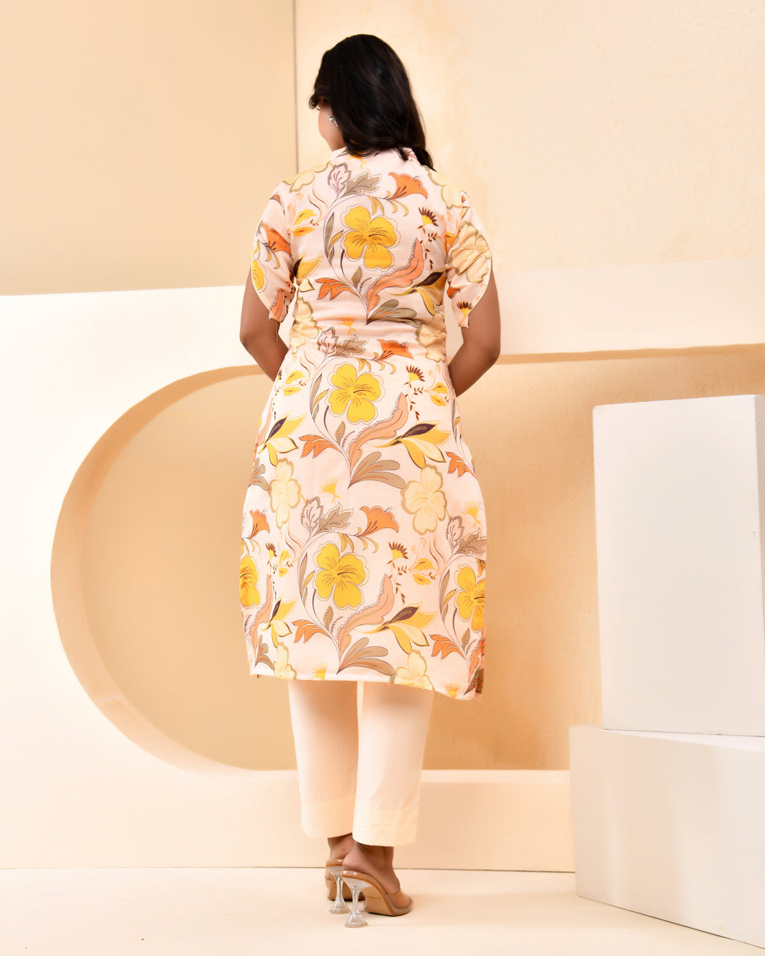 Floral Pintex Kurta Set