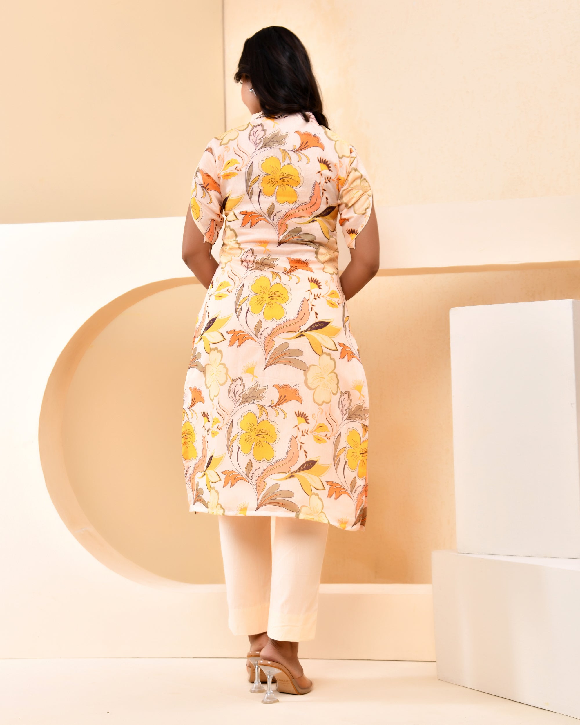 Floral Pintex Kurta Set