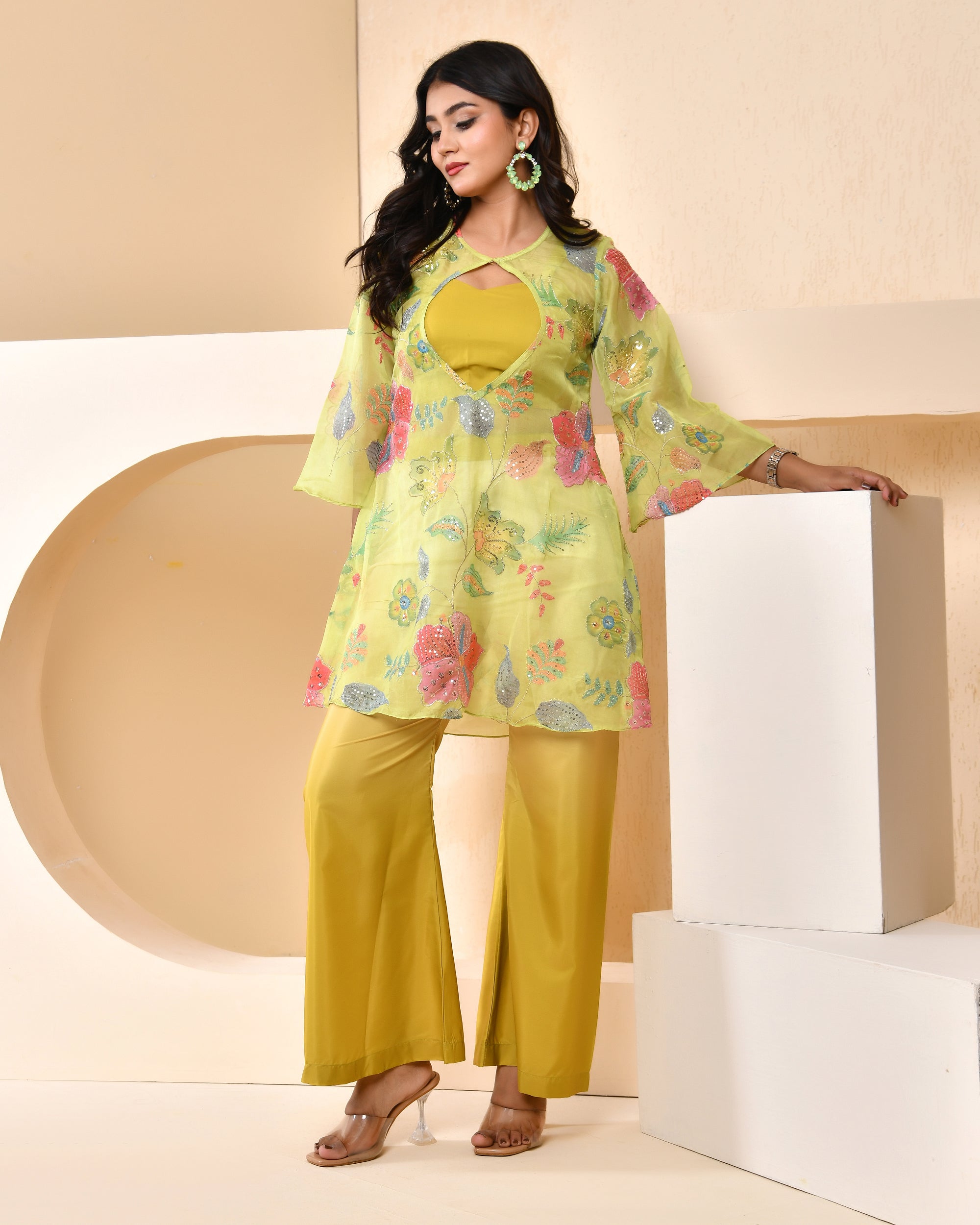 Melody Green Jacket Set