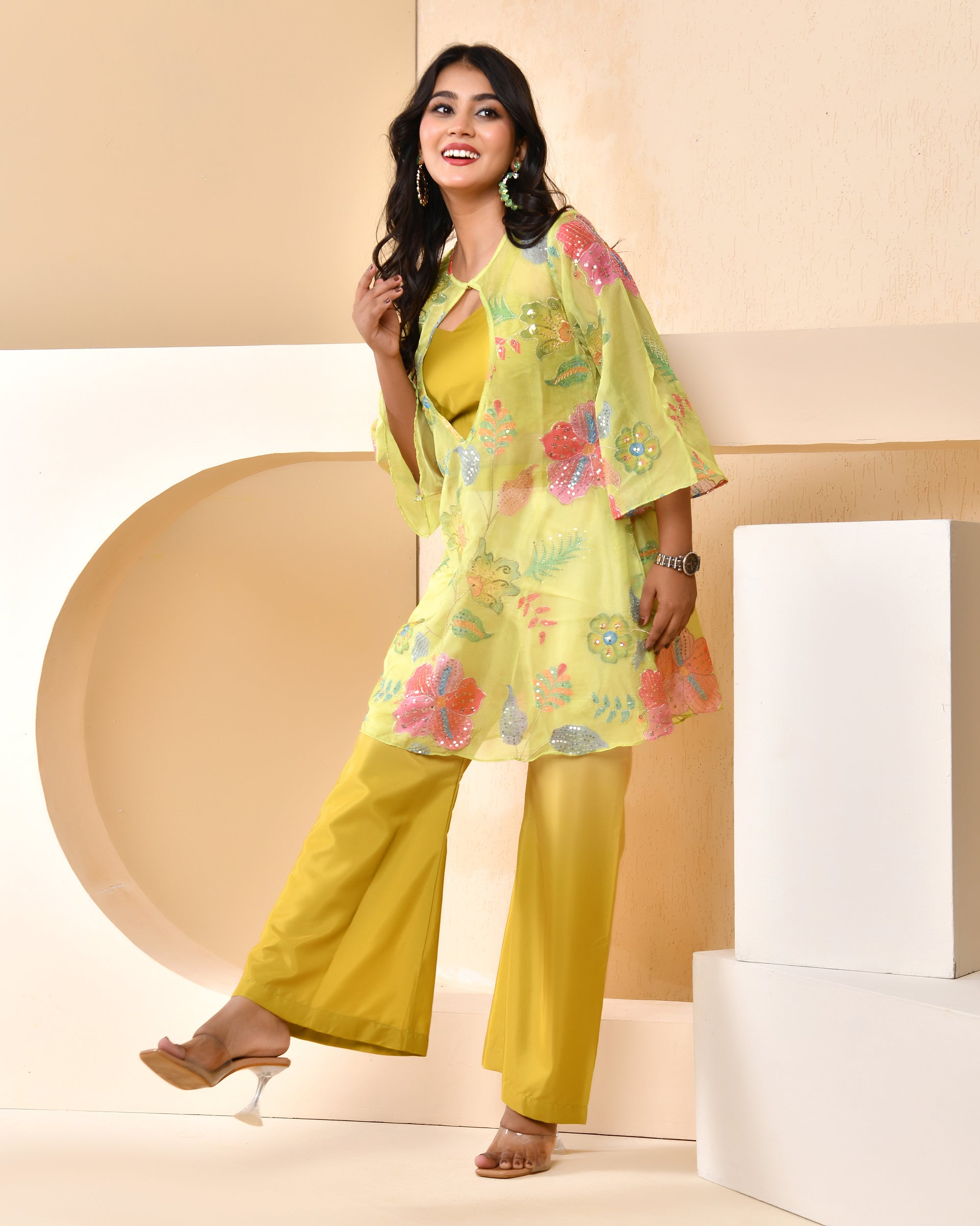 Melody Green Jacket Set
