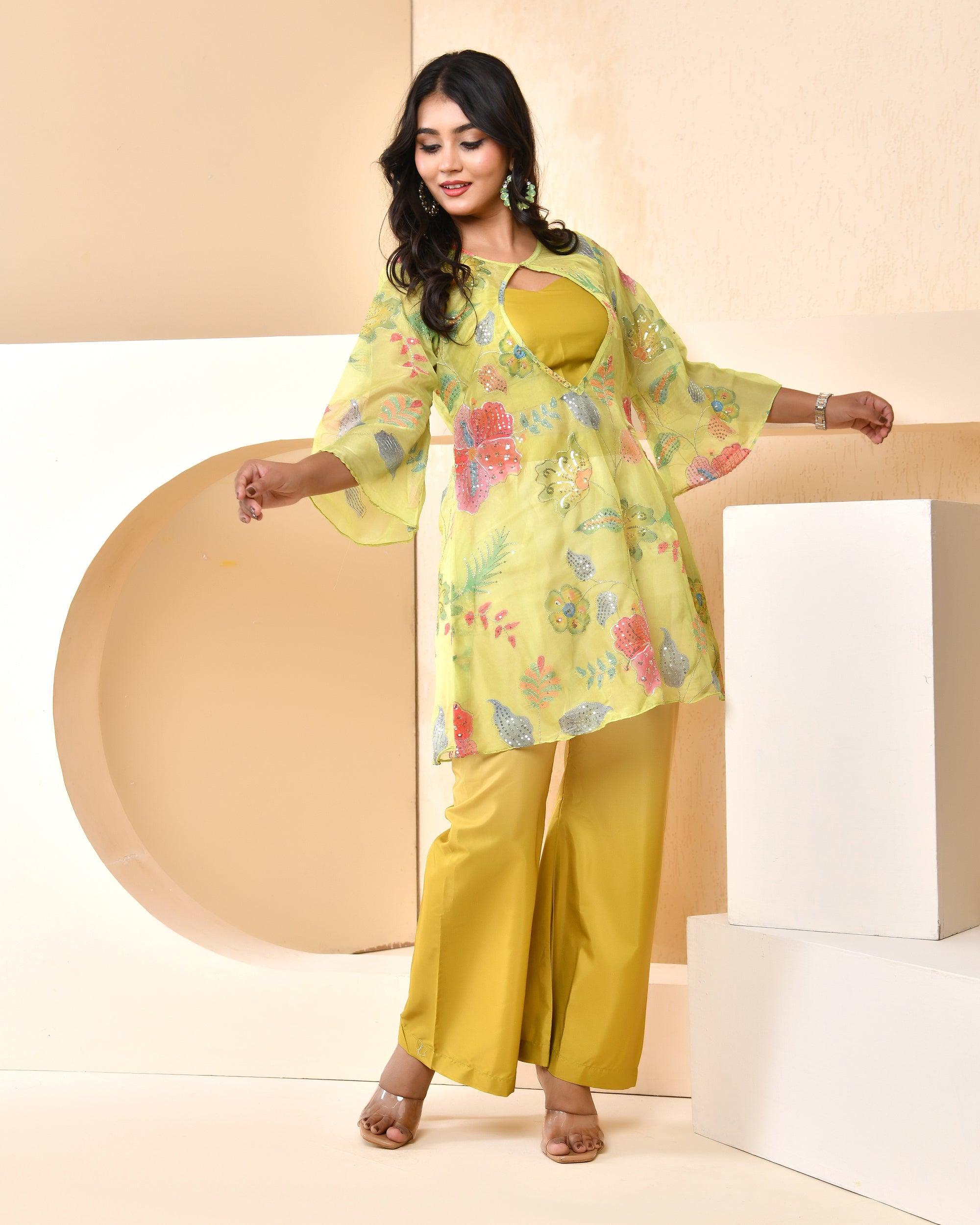 Melody Green Jacket Set