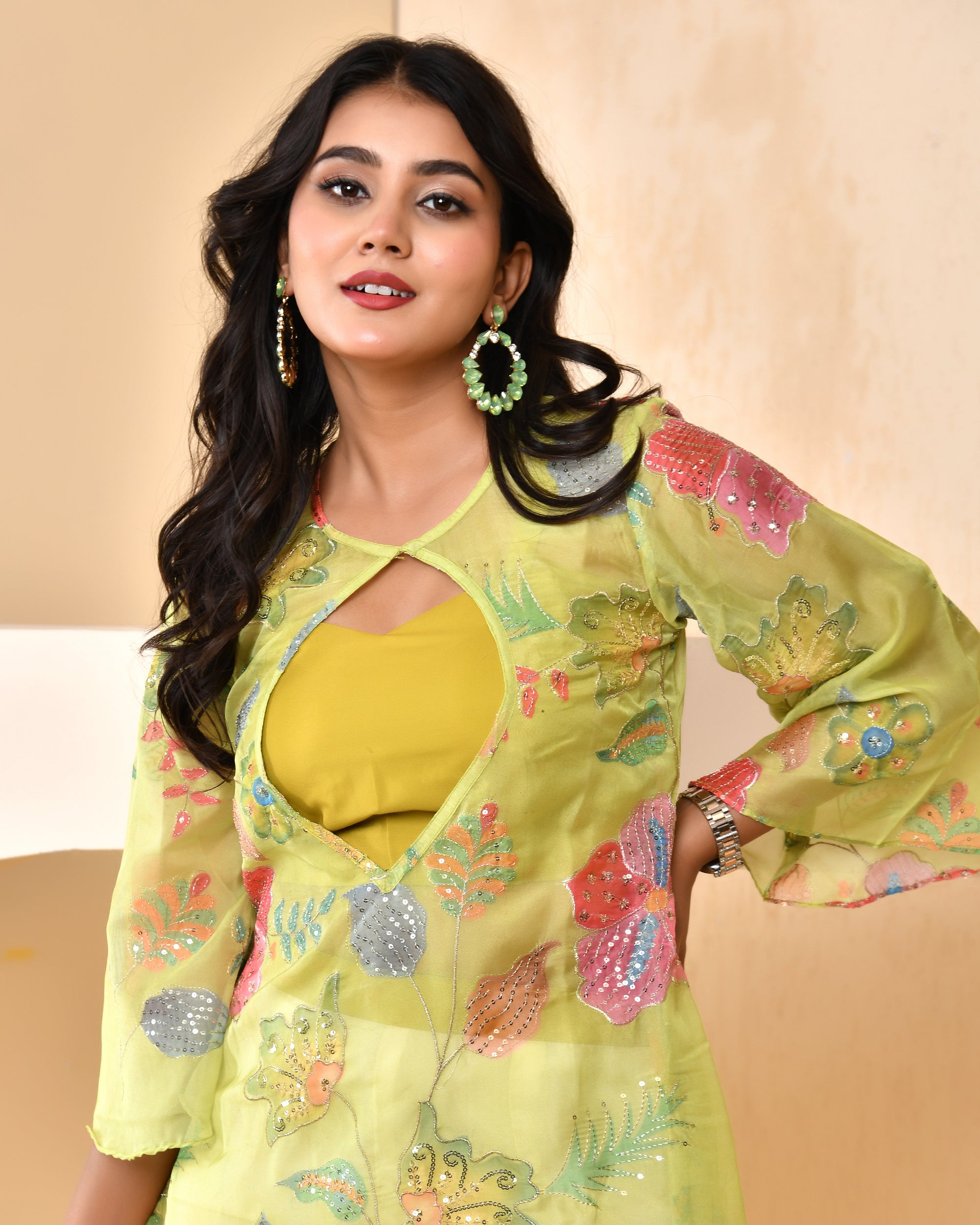 Melody Green Jacket Set