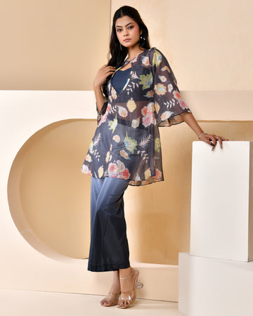 Yamuna Grey Jacket Dress