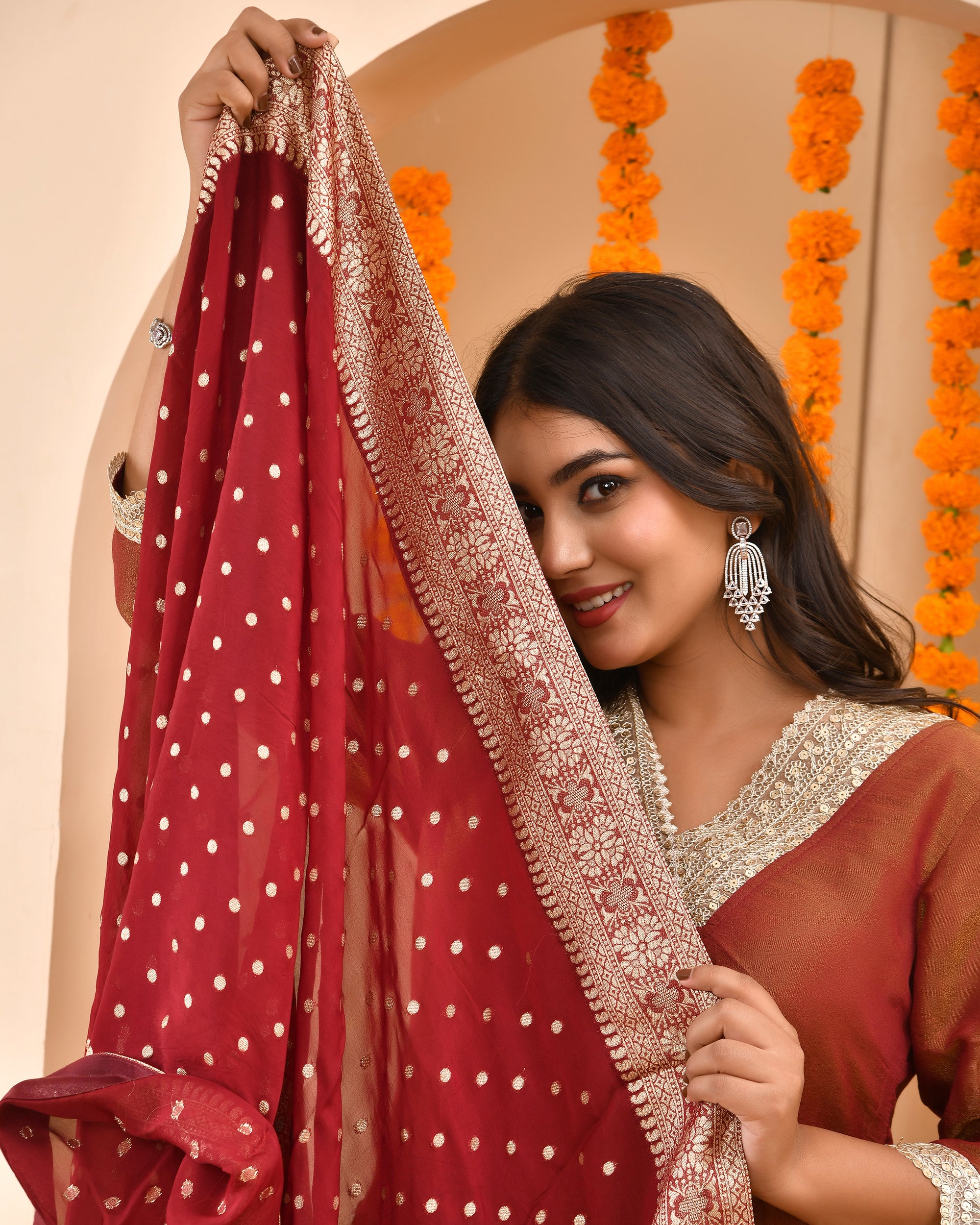 Maharani Zari Tissue Suit Set