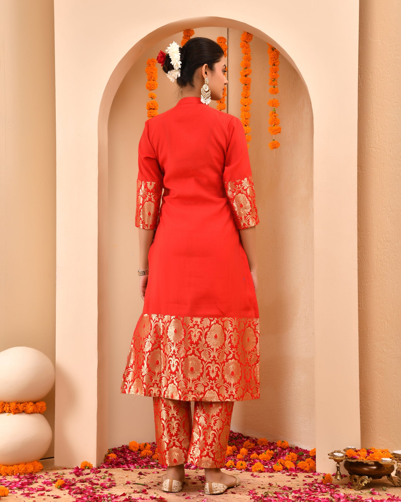 Rukhmani Brocade Duppta Set