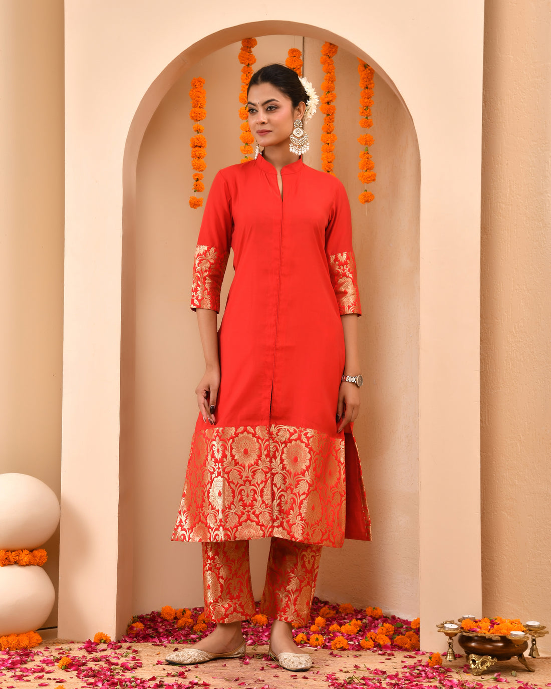 Rukhmani Brocade Duppta Set