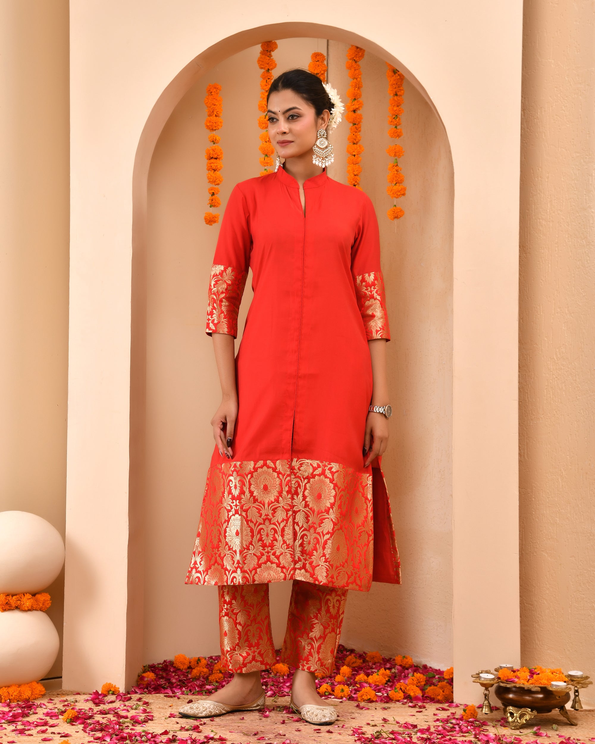 Rukhmani Brocade Duppta Set
