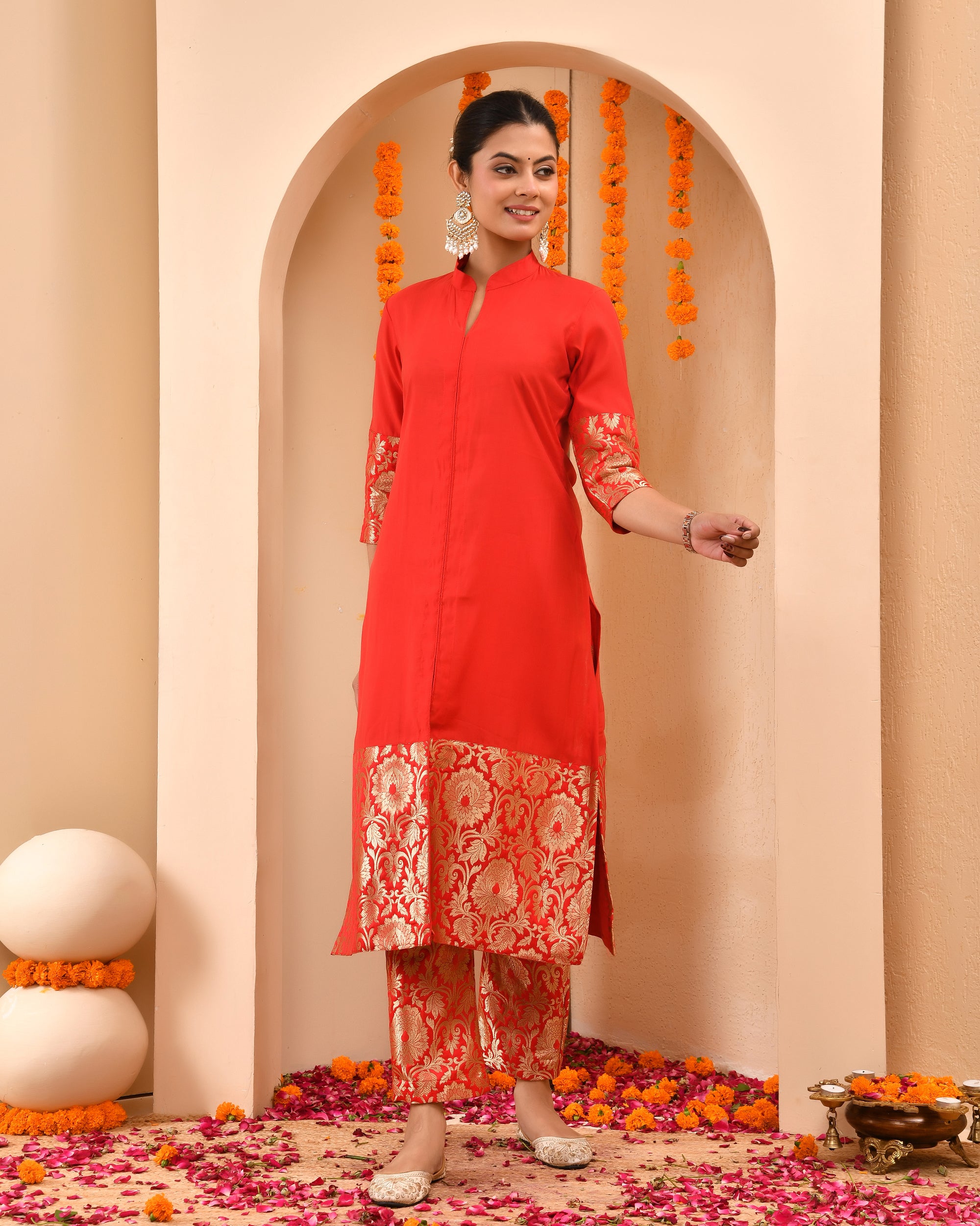 Rukhmani Brocade Duppta Set