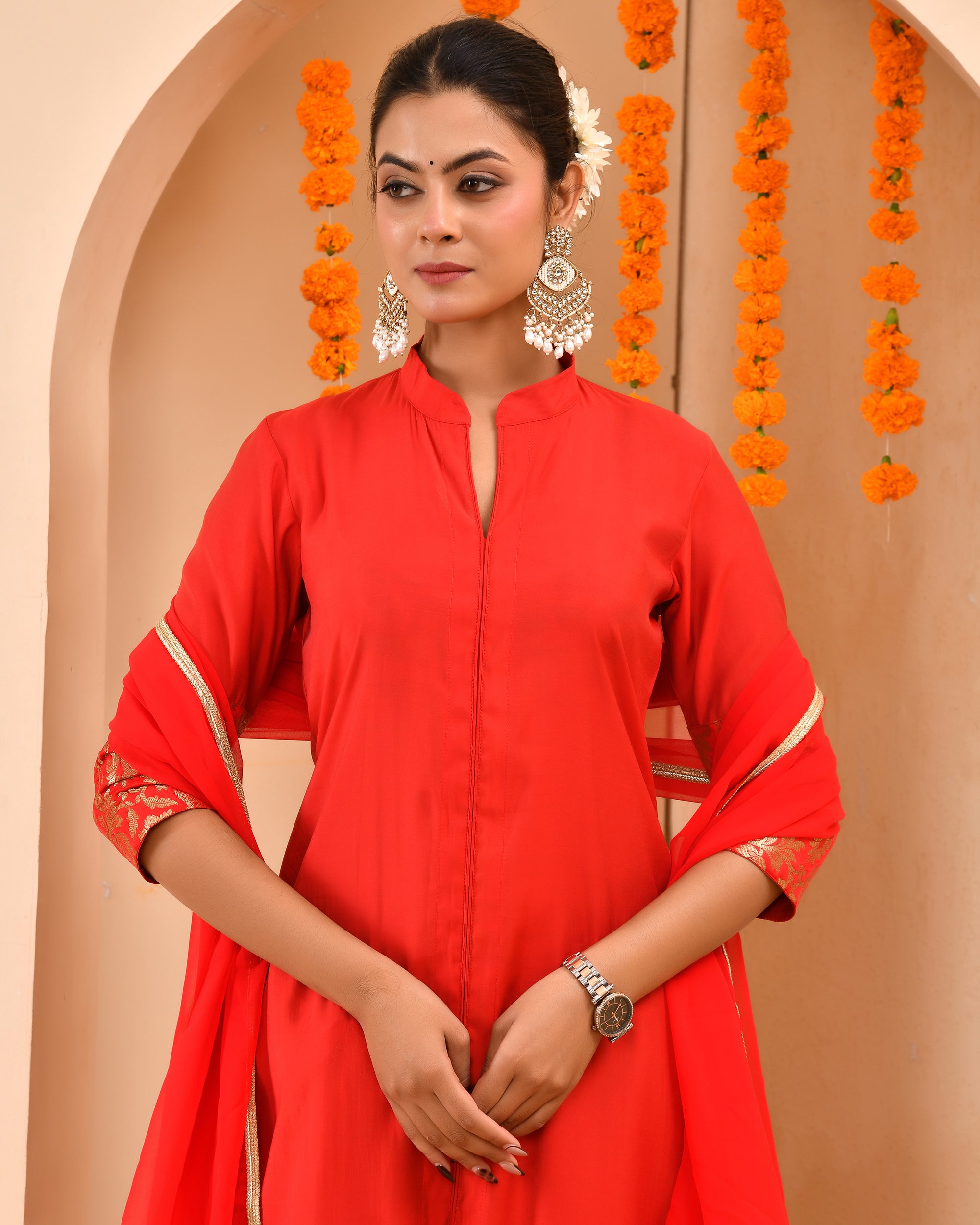Rukhmani Brocade Duppta Set