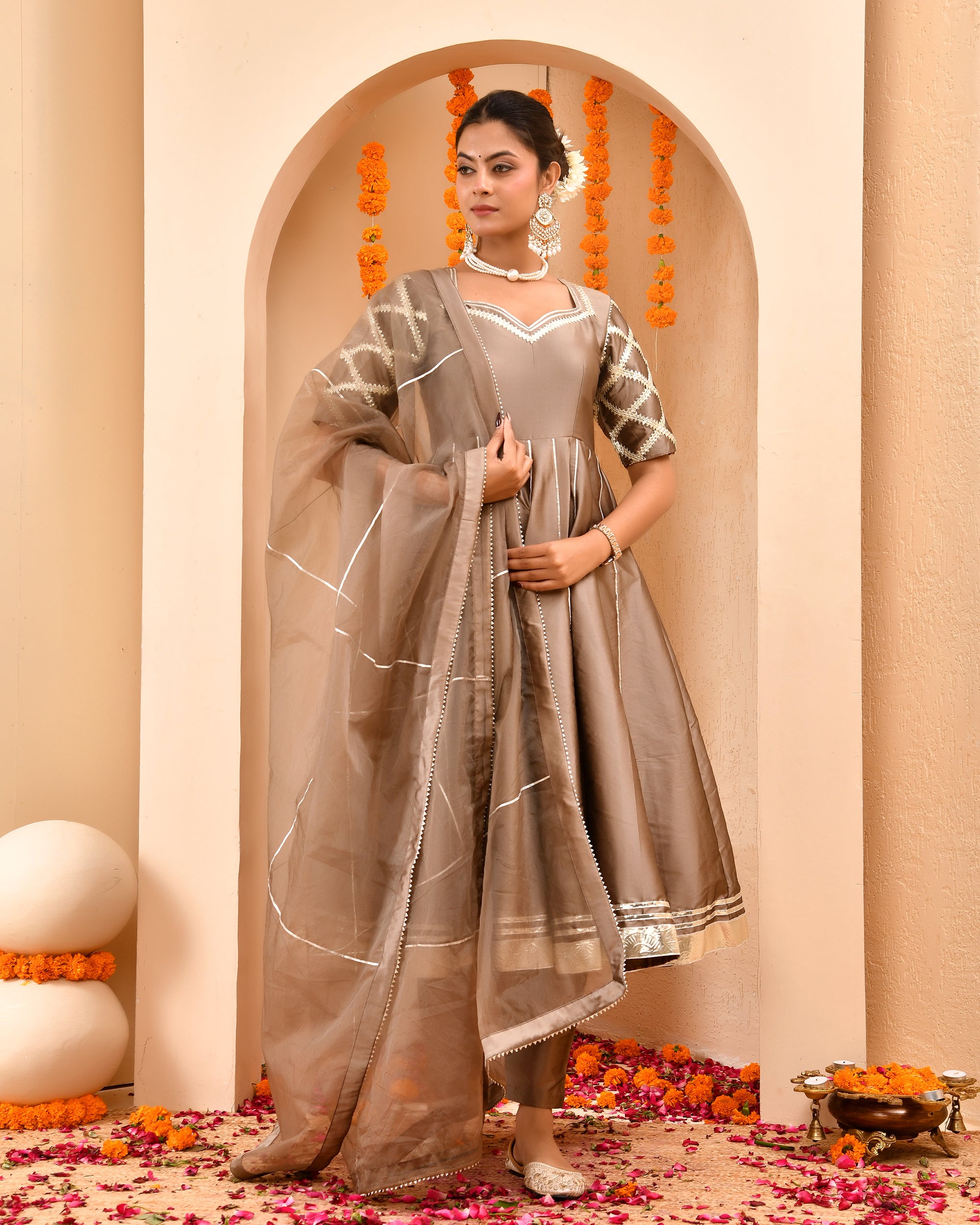 Gulzar Anarkali Suit set