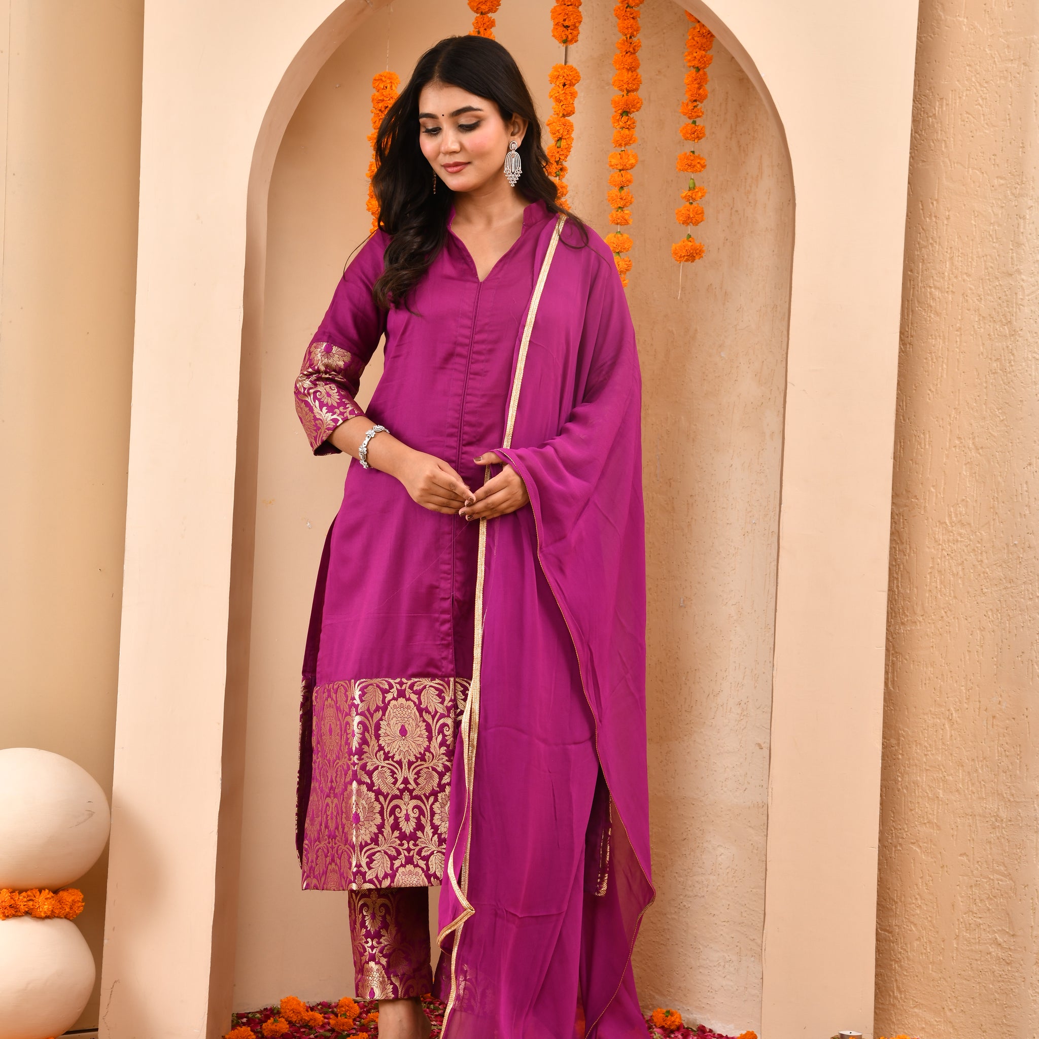 Vamika Brocade Duppta Set